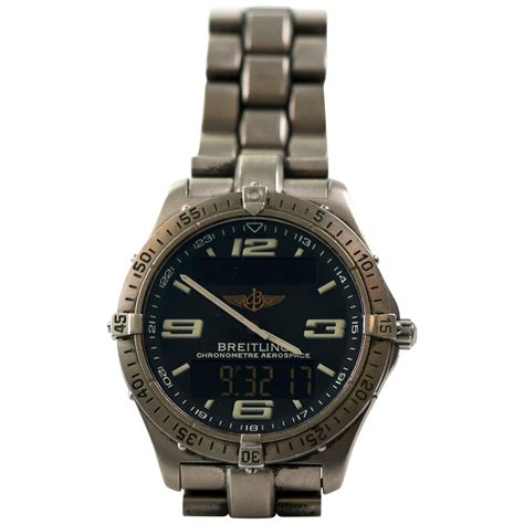 Breitling Aerospace Evo Quartz Titanium Bracelet Watch .